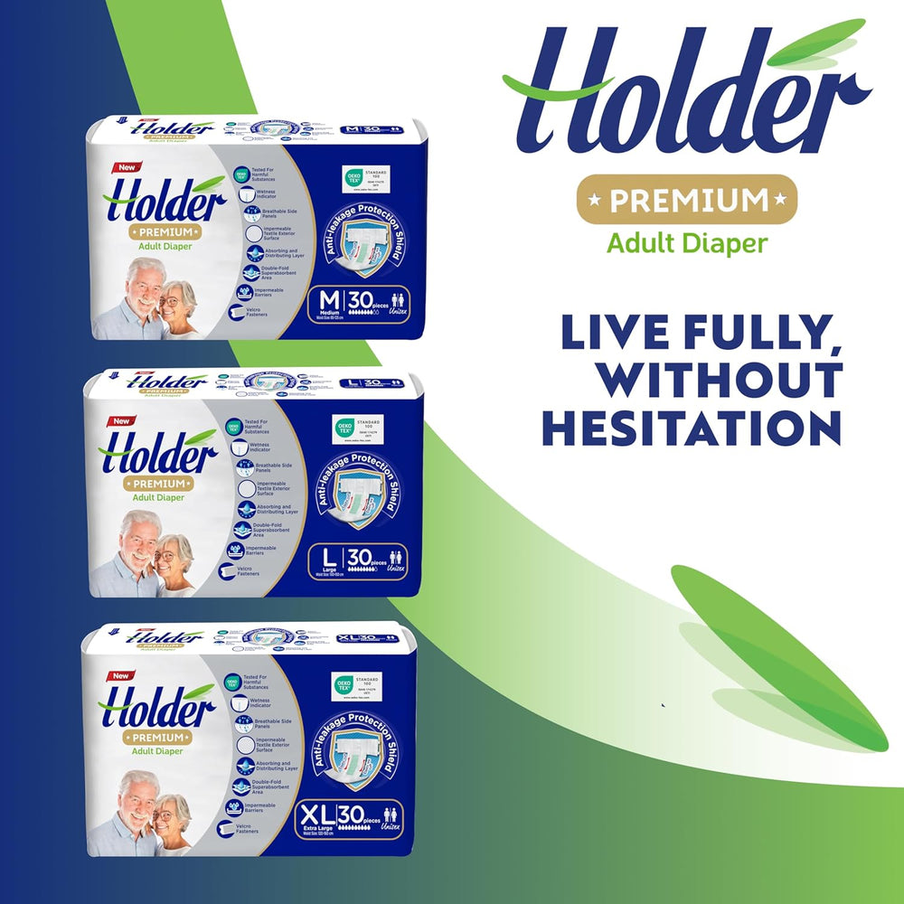 Jednorázové plenky pro dospělé Unisex Vodotěsný Absorpční Elastická Strana Prodyšný Super Absorpční Dvojvrstvý Indikátor vlhkosti 5hvězdičkový Dermatologická ochrana Střední