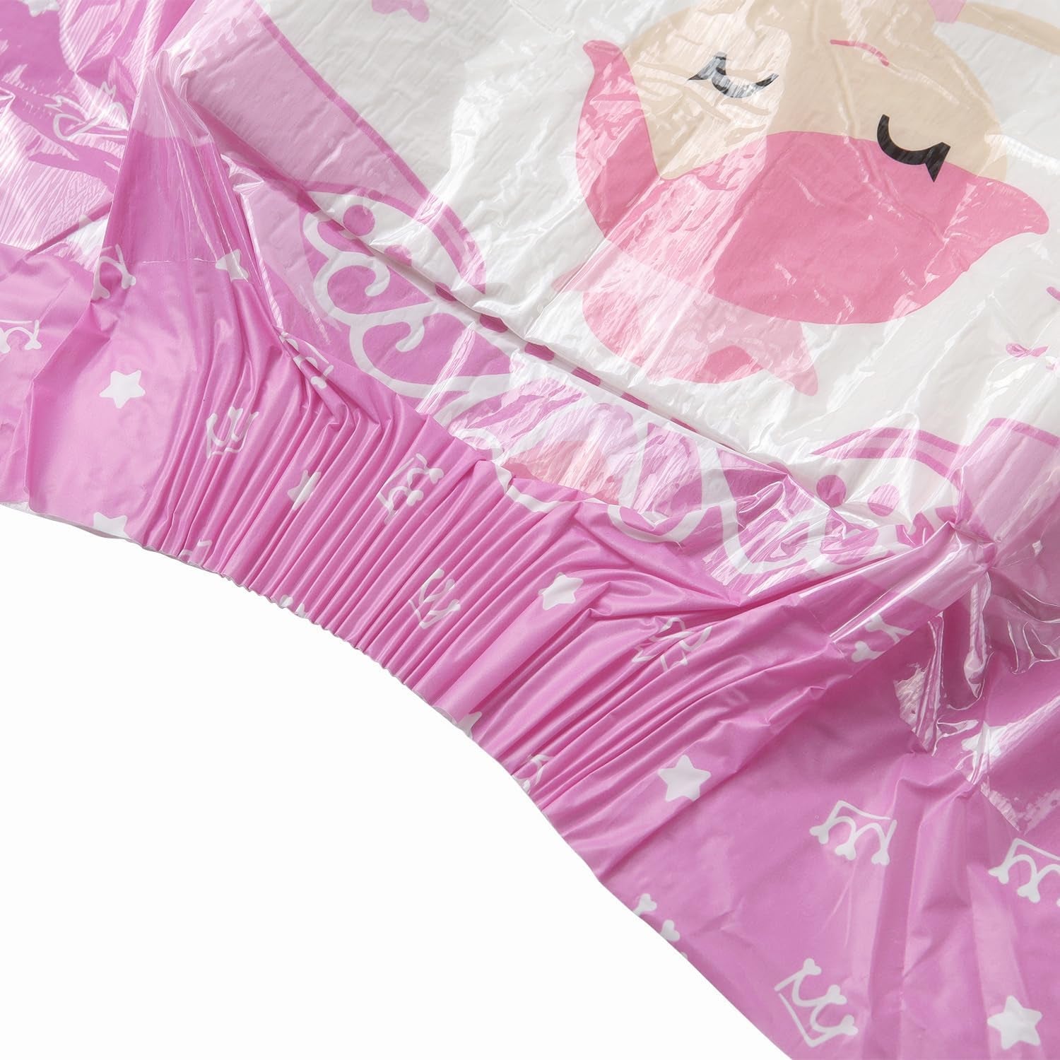 Plenky pro dospělé CutiePlusU, 10 kusů, jednorázové inkontinenční kalhotky s prostěradlem pro ženy a muže, maximální savost přes noc - malá princezna (velká velikost 94-119 cm)