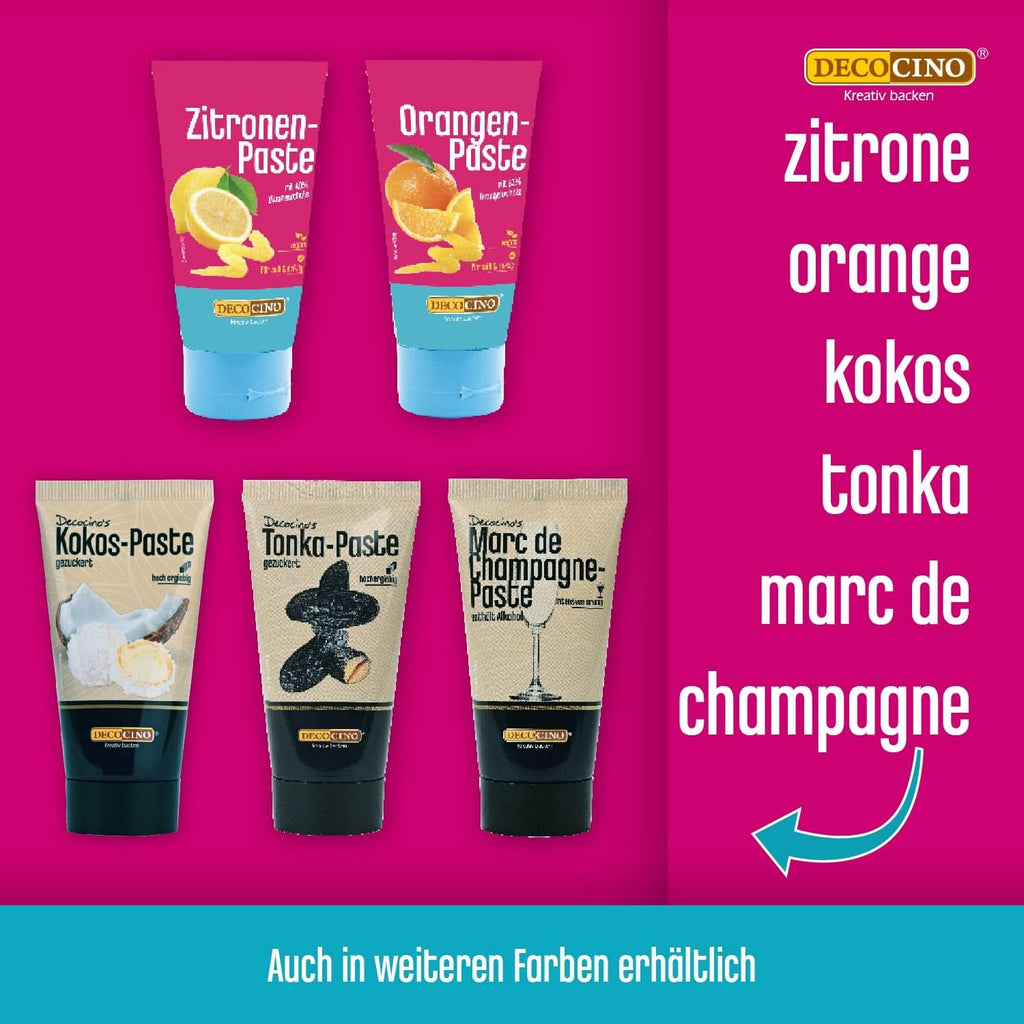 DECOCINO Pastă de zmeură, 50 grame, aromă de copt cu aromă naturală de zmeură, pentru rafinarea ciocolatei, deserturilor și prăjiturilor Glazuri si Decor Naty Shop