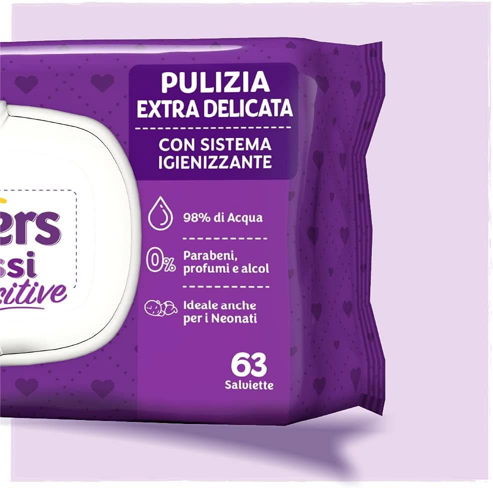 Șervețele Pampers Sensitive 12 pachete x 63 servetele Servetele Umede Bebelusi Naty Shop