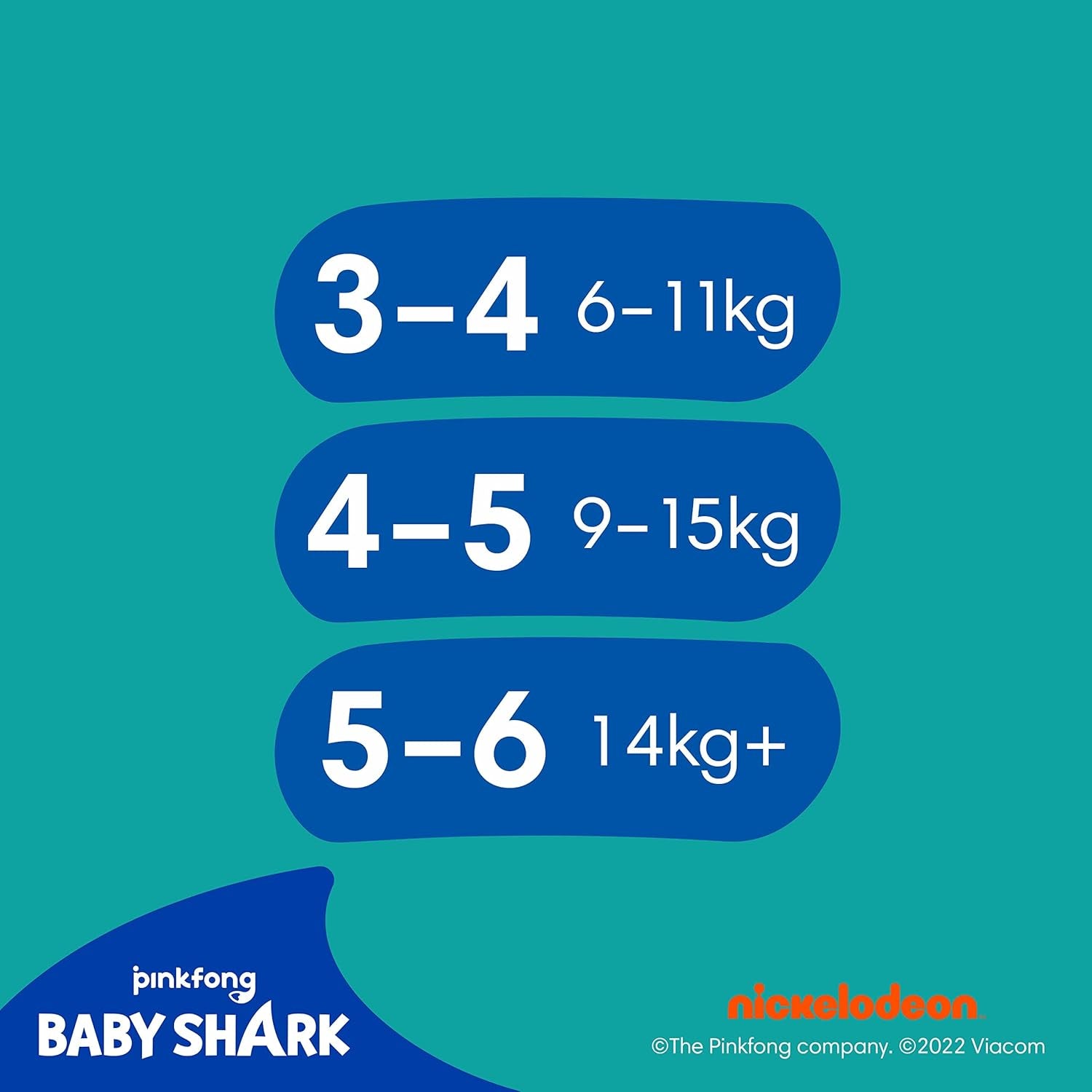 Jednorázové plenky Pampers Splashers Baby Shark Limited Edition 4-5, 11, 9kg-15kg, pro bezpečnou ochranu ve vodě