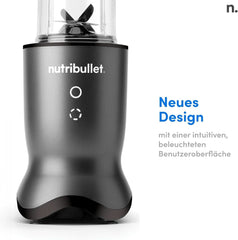 Osobní mixér Nutribullet, mixér Der Leistungsstärkste Für Eine Portion, 1000 Watt Und Leiser Motor, 900 ml Becher Aus Tritan Renew, Leuchtende Touch Bedienknöpfe, Dunkel Grau Bucatarie Naty Shop