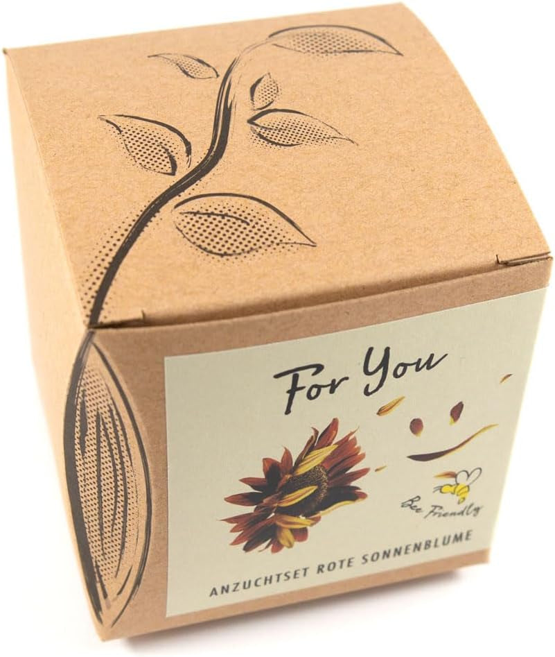 Dárková sada Plant Grow - Sunflower Sunset, včetně květináčů, substrátu a návodu k pěstování