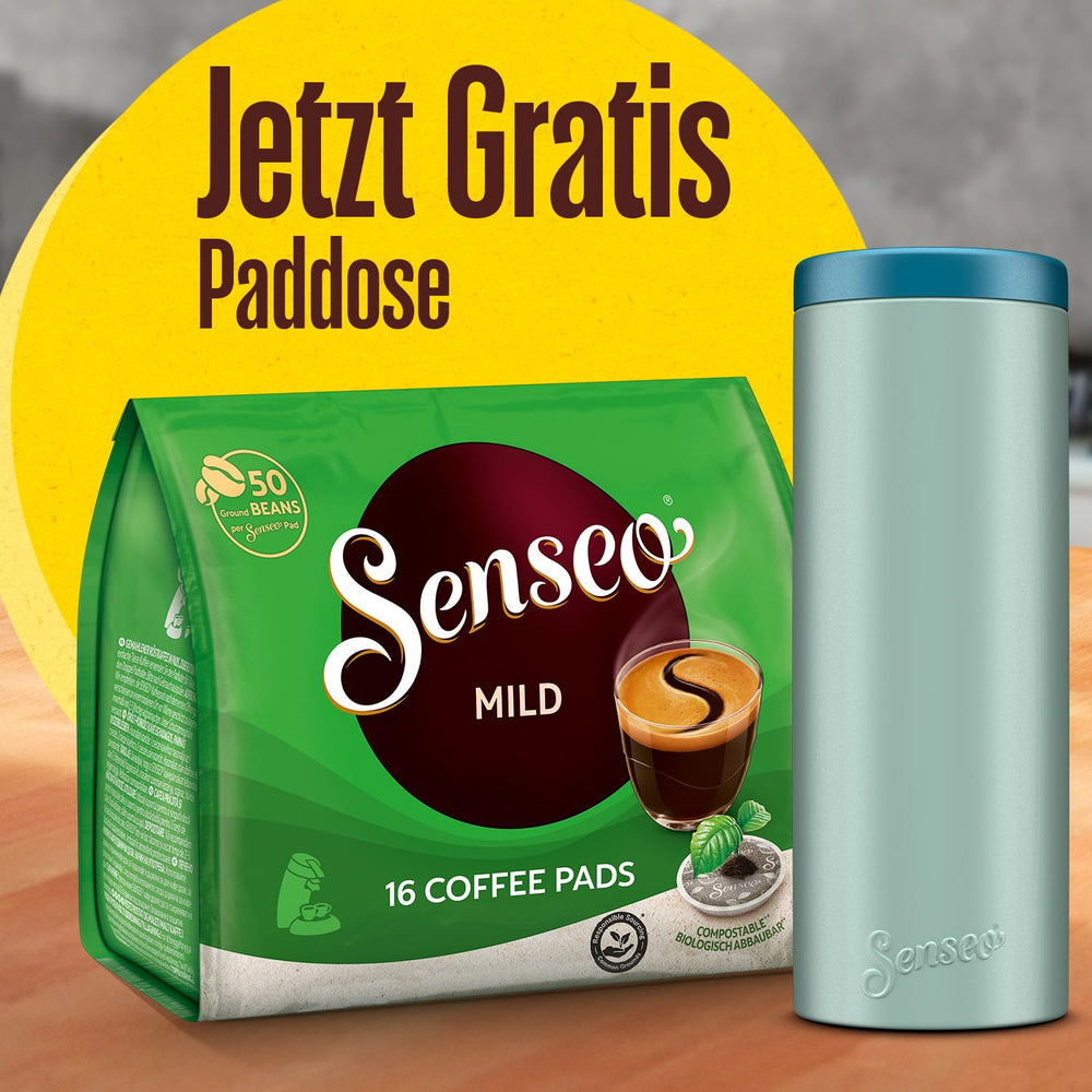 Pads Mild, 10 x 16 Getränke, 160 Kaffee Pods, inklusive  Pad Dose