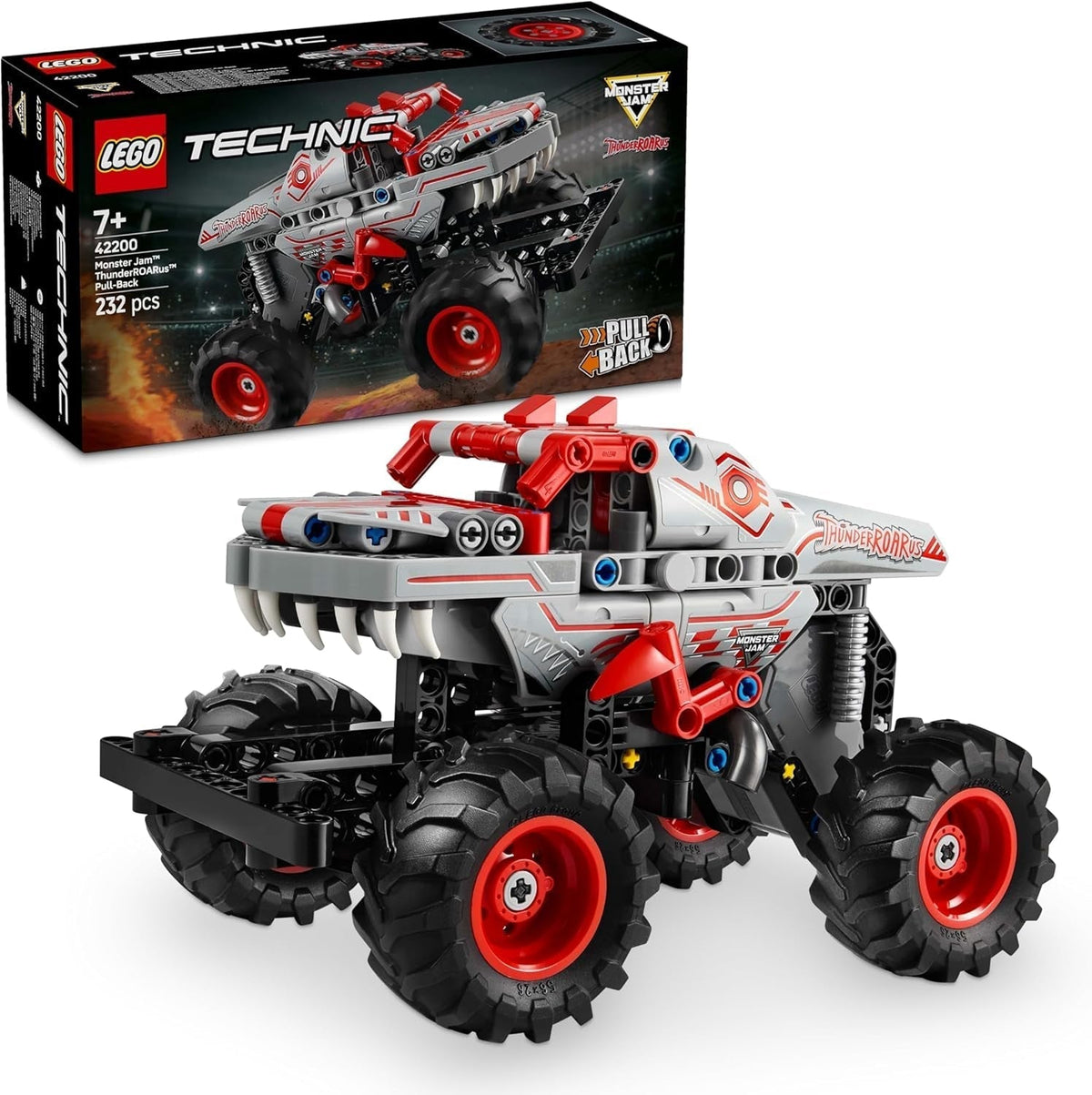LEGO Technic Monster Jam Thunderroarus Výsuvná hračka Stavebnice Monster Truck pro děti Dárek pro chlapce a dívky Věk 7+ 42200 stavebnic Besuche den LEGO-Store Výchozí název