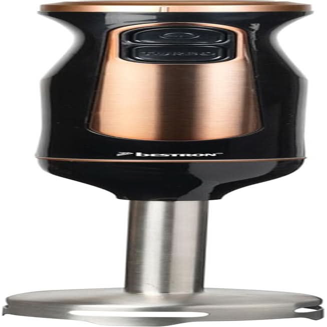 Bestron Stabmixer, Pürierstab Mit 2 Geschwindigkeitsstufen & Ergonomischer Handgriff, Staab Abnehmbar, Materiál: Edelstahl, Barva: Schwarz/Silber Kitchen Naty Shop Kupfer