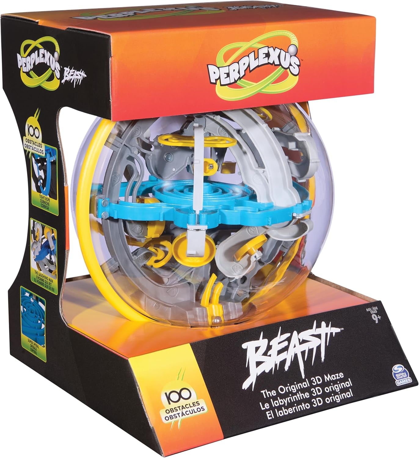 Spin Master Games – Perplexus Beast 3D Ball Maze se 100 překážkami, hra o trpělivosti pro děti 9+ a dospělé