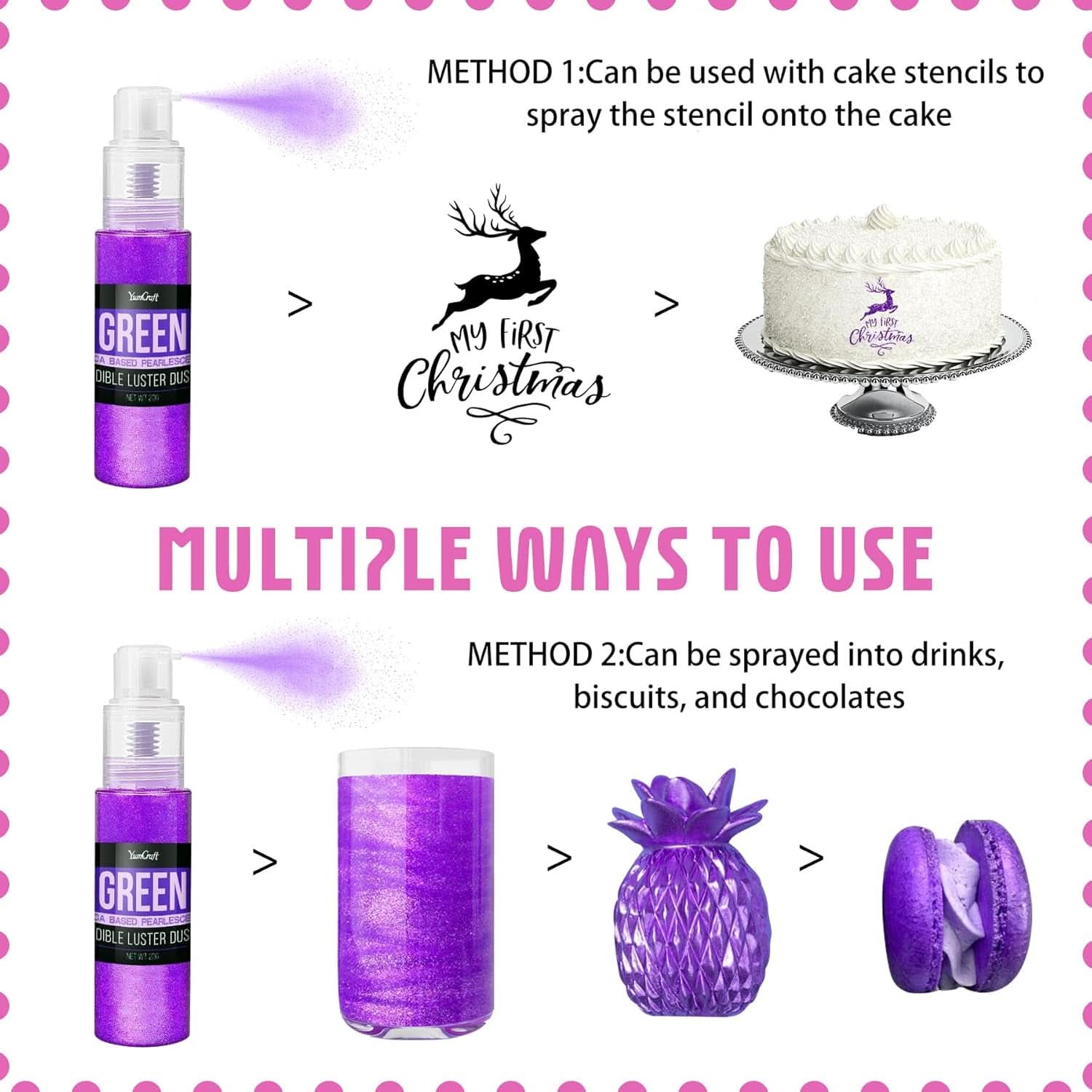 Jedlé třpytky ve spreji, 20 gramů Naty Shop