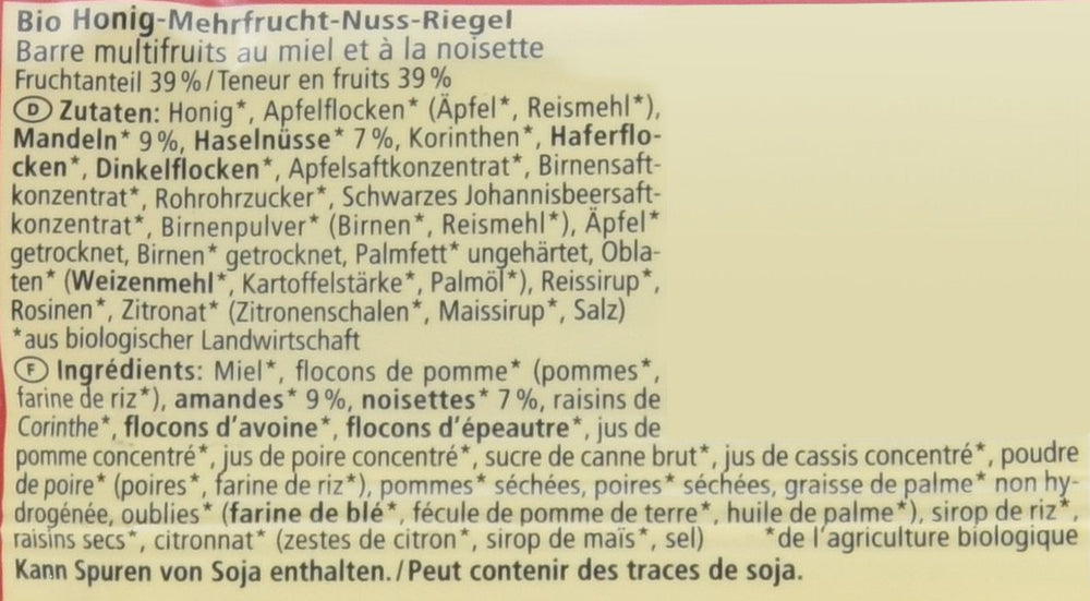 Bio Obstsalat-Riegel, 16er Pack (16 x 40 g)