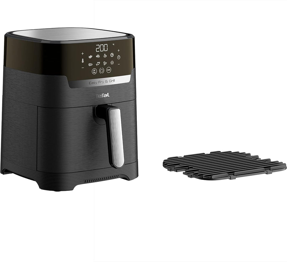 Tefal Easy Fry Max EY2458, 5 litrů, horkovzdušná fritéza, 10 automatických programů vaření, digitální dotykový displej Spotřebiče Naty Shop Black Single - Bez okna 4,2L