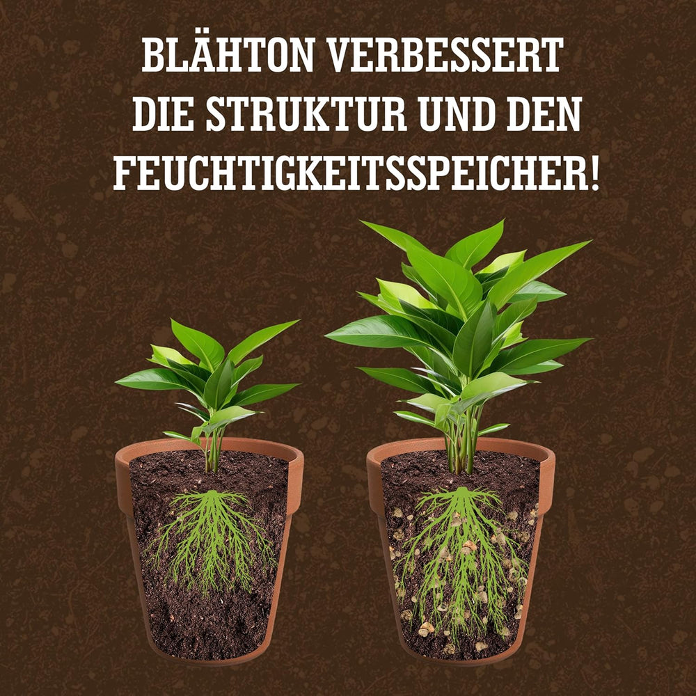 LERAVA® Expanded Clay (1L) – Jílové granule pro pokojové rostliny a hydroponii – Rostlinný jíl s neutrálním pH pro optimální odvodnění – Ideální jako drenážní vrstva nebo dekorativní jílové granule pro rostliny