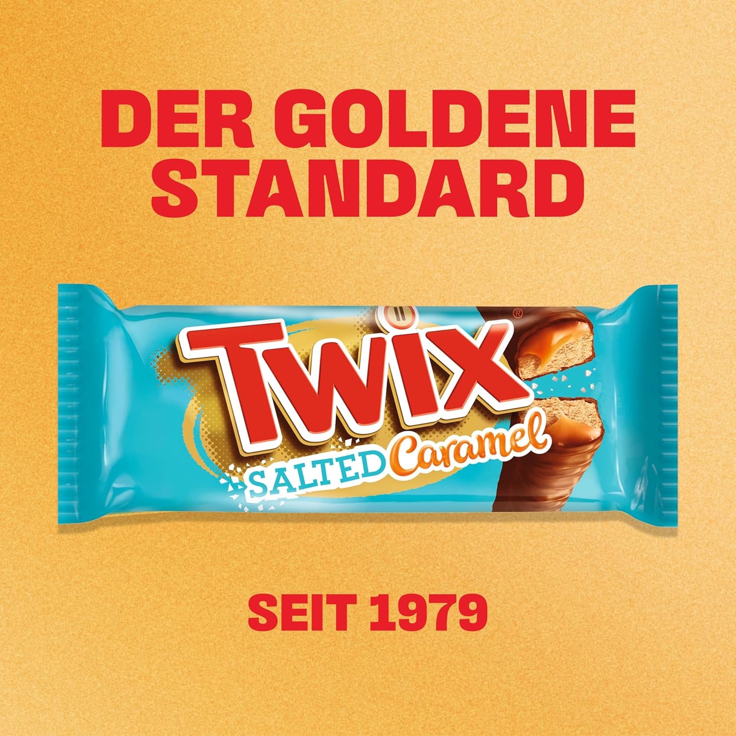 Čokoládové tyčinky Twix se slaným karamelem | Velké balení čokolády | 30 dvojitých tyčinek (30 x 46 g)