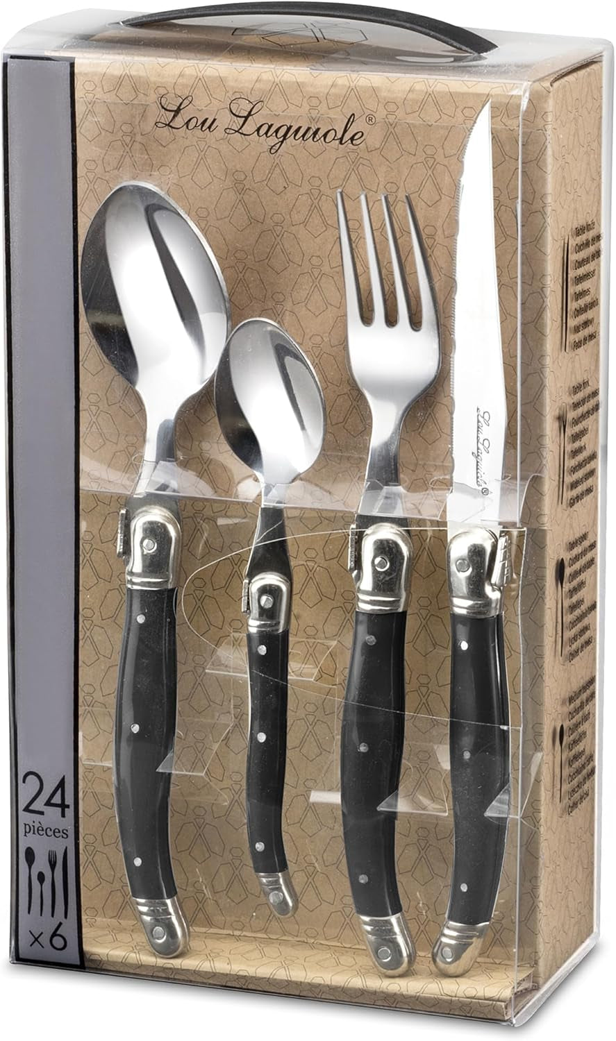 LOU LAGUIOLE TRADITION Sada steakových příborů 24 kusů Kitchen Naty Shop