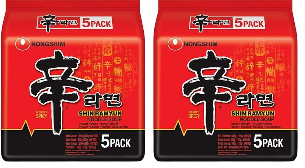 Nongshim - Instantní nudle Shin Ramyun - Multi Pack (20 x 120 g) - Design produktu se může lišit