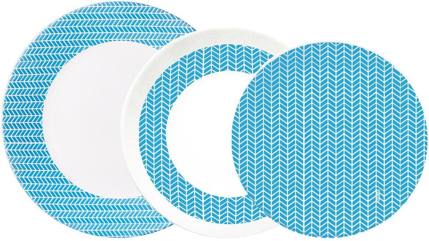 Luminarc Domitille Tafelservice, 18-Teilig, Opal, Keramik, Weiß Sady nádobí Naty Shop Zielscheibe