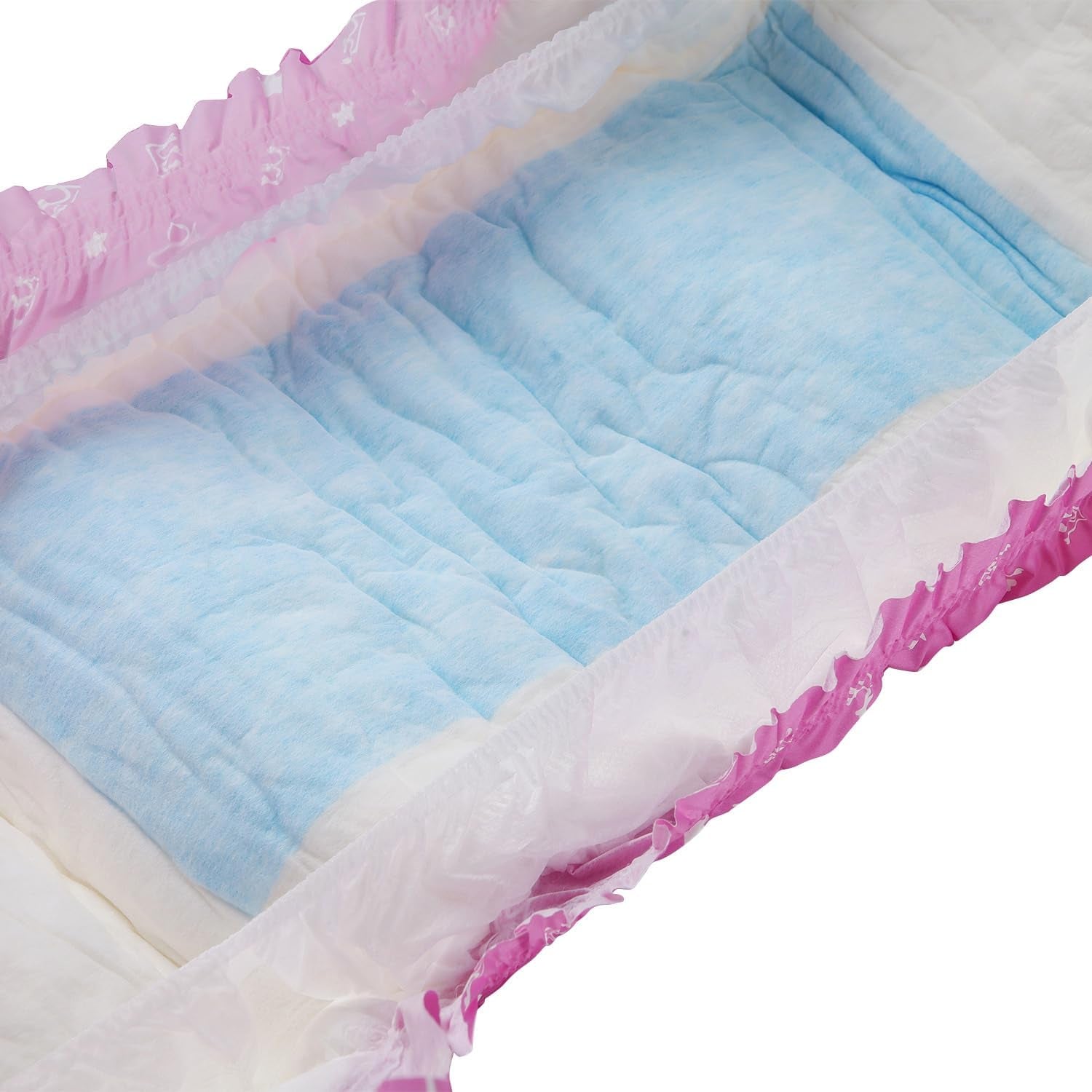 Plenky pro dospělé CutiePlusU, 10 kusů, jednorázové inkontinenční kalhotky s prostěradlem pro ženy a muže, maximální savost přes noc - malá princezna (velká velikost 94-119 cm)