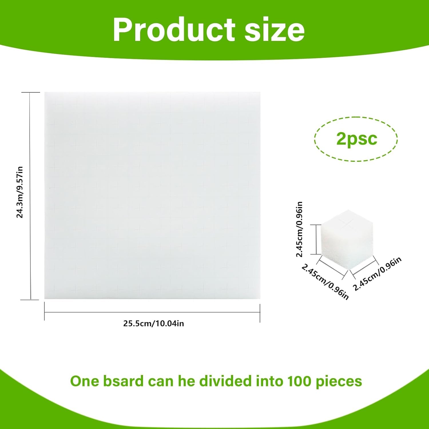 Rockwool, Propagace Rockwool, 2ks, Hydroponická houba, 200ks po nařezání - Alternativa pro skleník, klíčení semen a domácí zeleninu