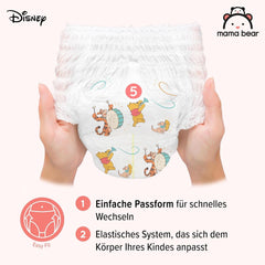 Plenky Mama Bear Disney, velikost 5 (12-17 kg), bílé, 70 kusů Mother and Child Naty Shop