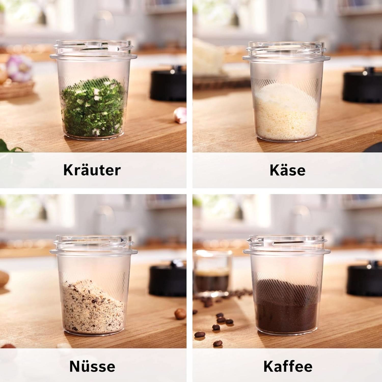 Bosch Standmixer Vitapower Serie 4 MMB6177S, Edelstahl-Klingen Made in Germany, 1,5L Thermosafe Glasbehälter, 0,6L To-Go-Flasche, Stopfer, Universalzerkleinerer, 30 000 U/Min, 1200 W, Silver Kitchen Naty Shop