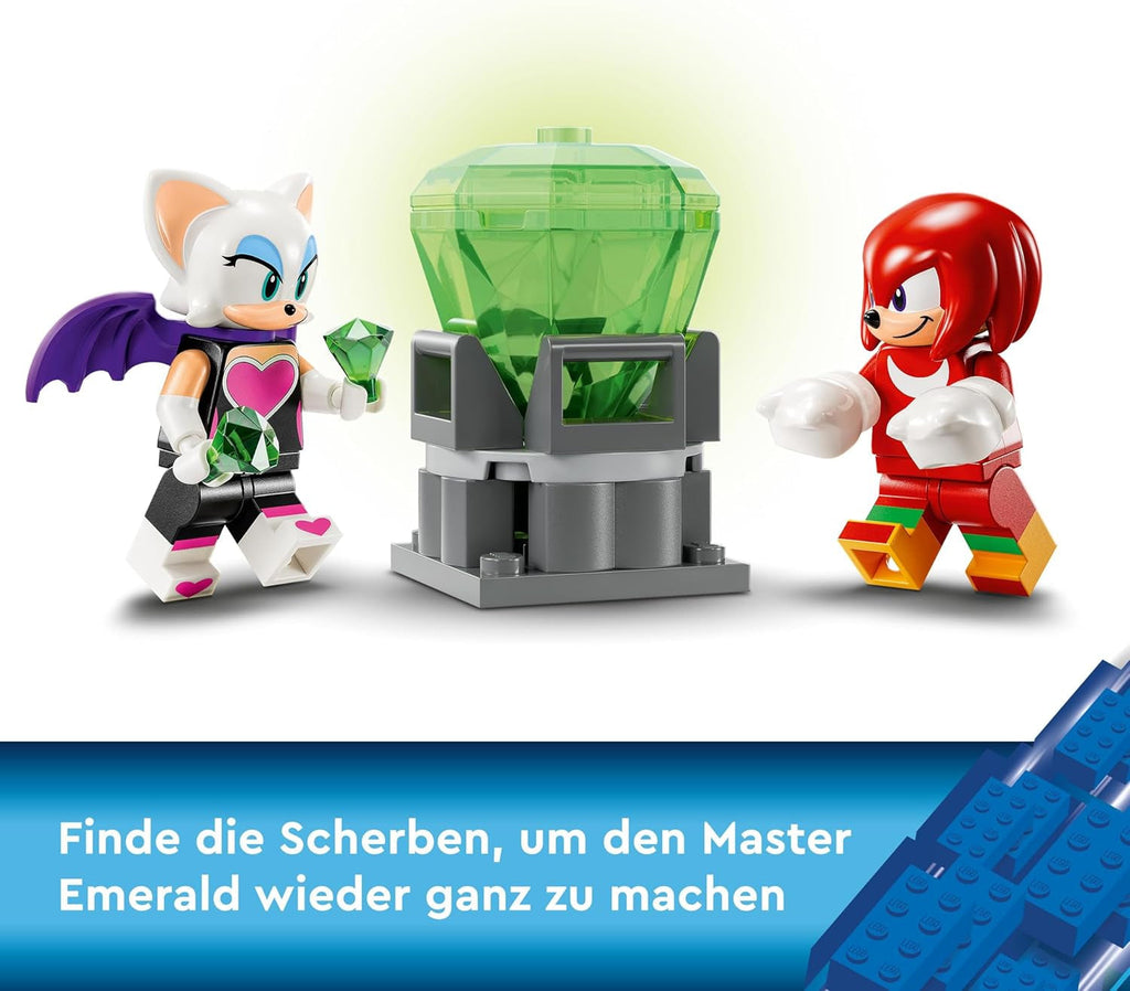 LEGO Sonic the Hedgehog Knuckles 'Guardian Mech', jucărie figurină de acțiune pentru băieți și fete cu vârsta de 8 ani și peste, cu Master Emerald și alte figurine din jocul video, idee de cadou pentru copii 76996 Seturi de constructie Besuche den LEGO-Store