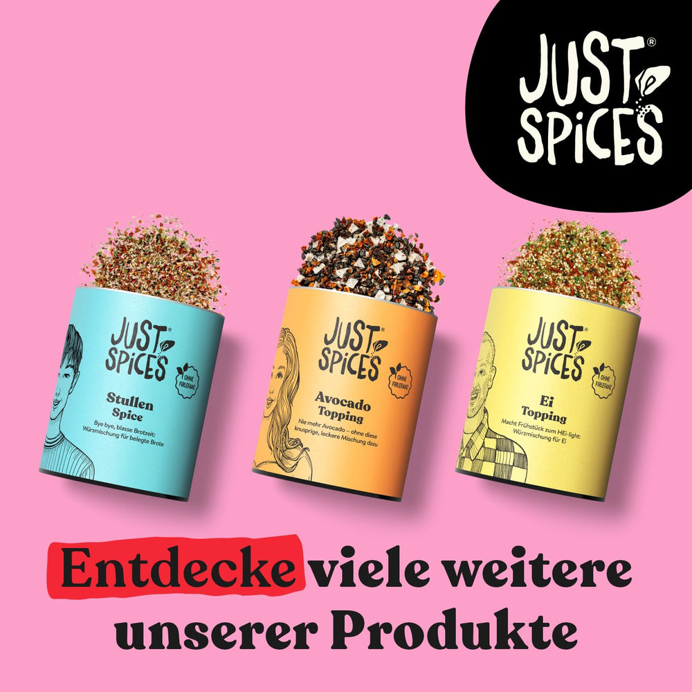 Just Spices Stullen Spice I Würze belegte Brote mit 13 leckeren Ingredience v einem Gewürzmix I Gewürzdose, 50 g