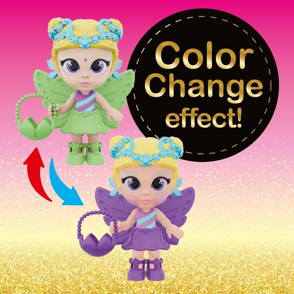 CRAZE Fairy in My Pocket | Păpușă zână cu aripi, jucărie zână de colecționat cu efecte speciale precum sclipici, strălucire în întuneric și schimbare de culoare Papusi Naty Shop