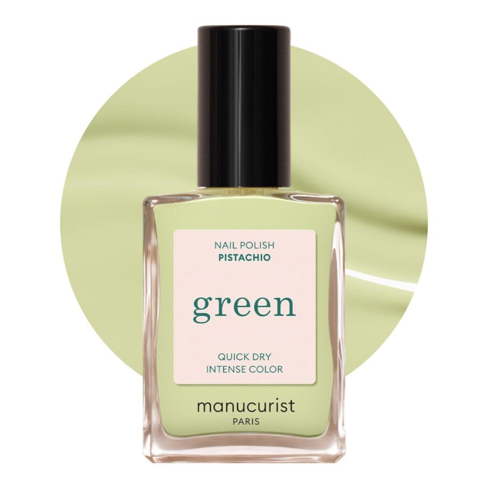 Manucurist Green - Rosy Beige Shell Beige Lak - Rychleschnoucí lak na nehty - DIY Nails - Vegan 12-Free - Rostlinná báze - Lak na nehty - Vyrobeno ve Francii