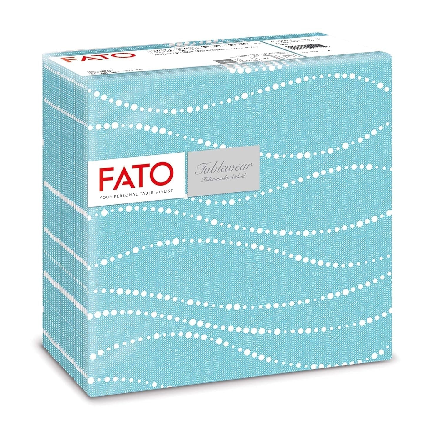 Fato - Șervețele din hârtie uscată, airlaid, efect textil, pachet cu 50 de șervețele, format 40X40 pliate în 4, Tropicana Decor