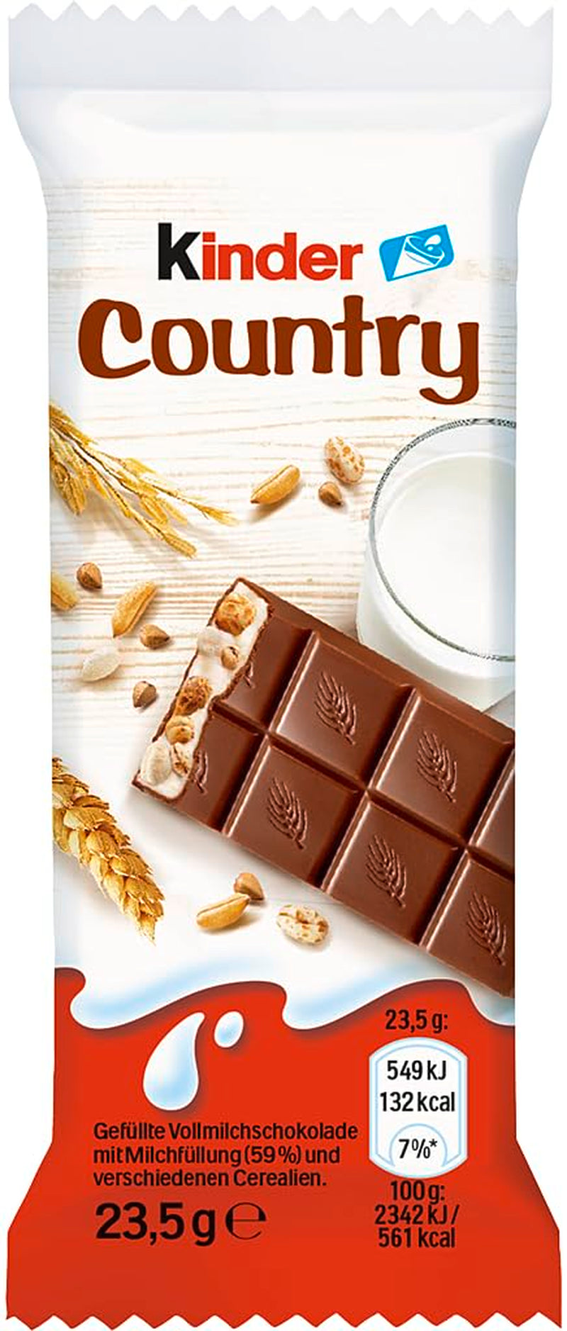 Tyčinky Kinder Country, 9 tyčinek, 212 g