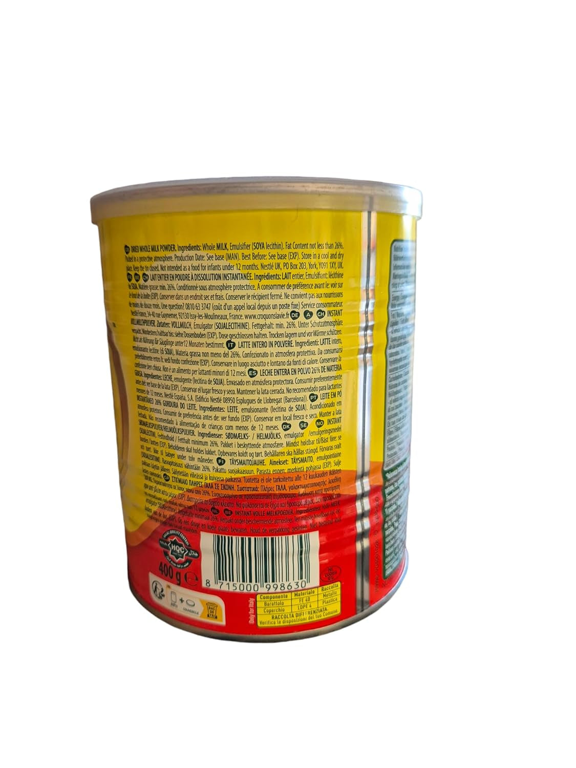 -Sada: MILO - Instantní nápoj Kakao 400g + NIDO - Mléčný prášek 400g