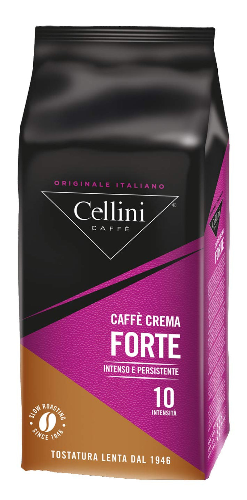 Cellini Caffè Crema Forte boabe întregi, 1000 G, 1 Kg Cafea Naty Shop