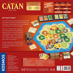 KOSMOS 684655 Catan – hra, Osadníci z Katanu, strategická hra pro 3–4 hráče od 10 let, klasická stolní hra, rodinná hra, společenská hra