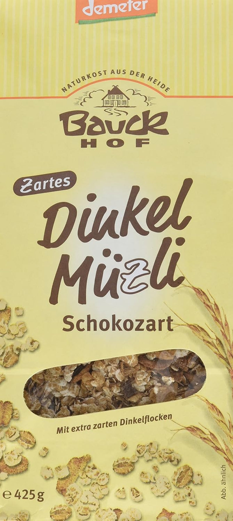 Bauck HOF Dinkelmüsli Schokozart, 425G (1Er Pack) Cereale Naty Shop 850 G (1Er Pack)