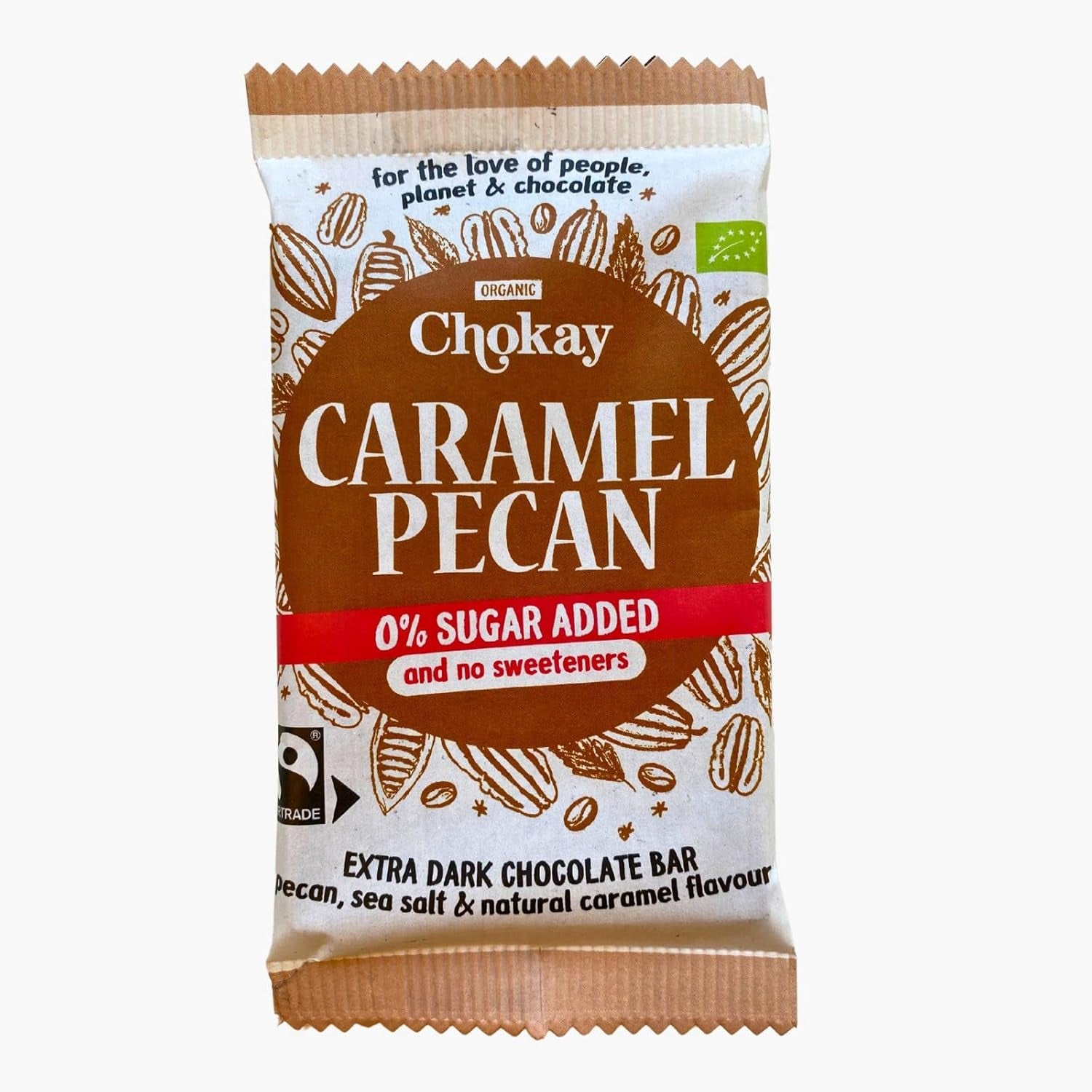 BIO Tyčinka - MANDLE/Belgická hořká čokoláda s mandlemi a mořskou solí/VEGAN, BEZLEPKU A FAIR TRADE / 1x70g