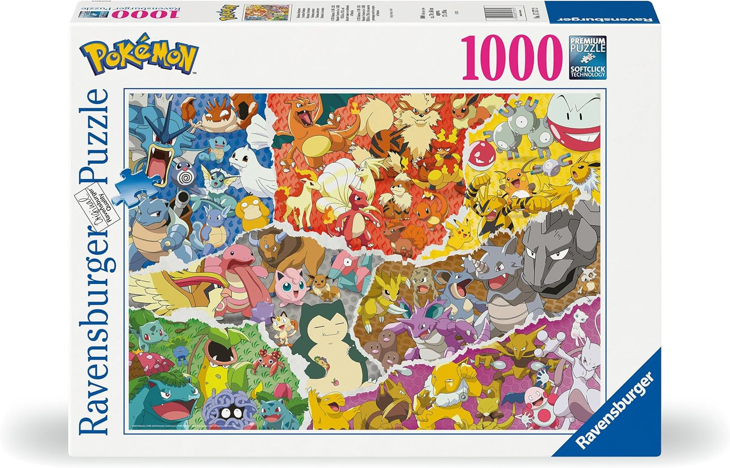 Ravensburger Puzzle 12000832 - Pokémon Adventure - puzzle jigsaw Pokémon de 1000 de piese pentru adulți și copii de peste 14 ani Puzzle Naty Shop Sofisticare jucăușă