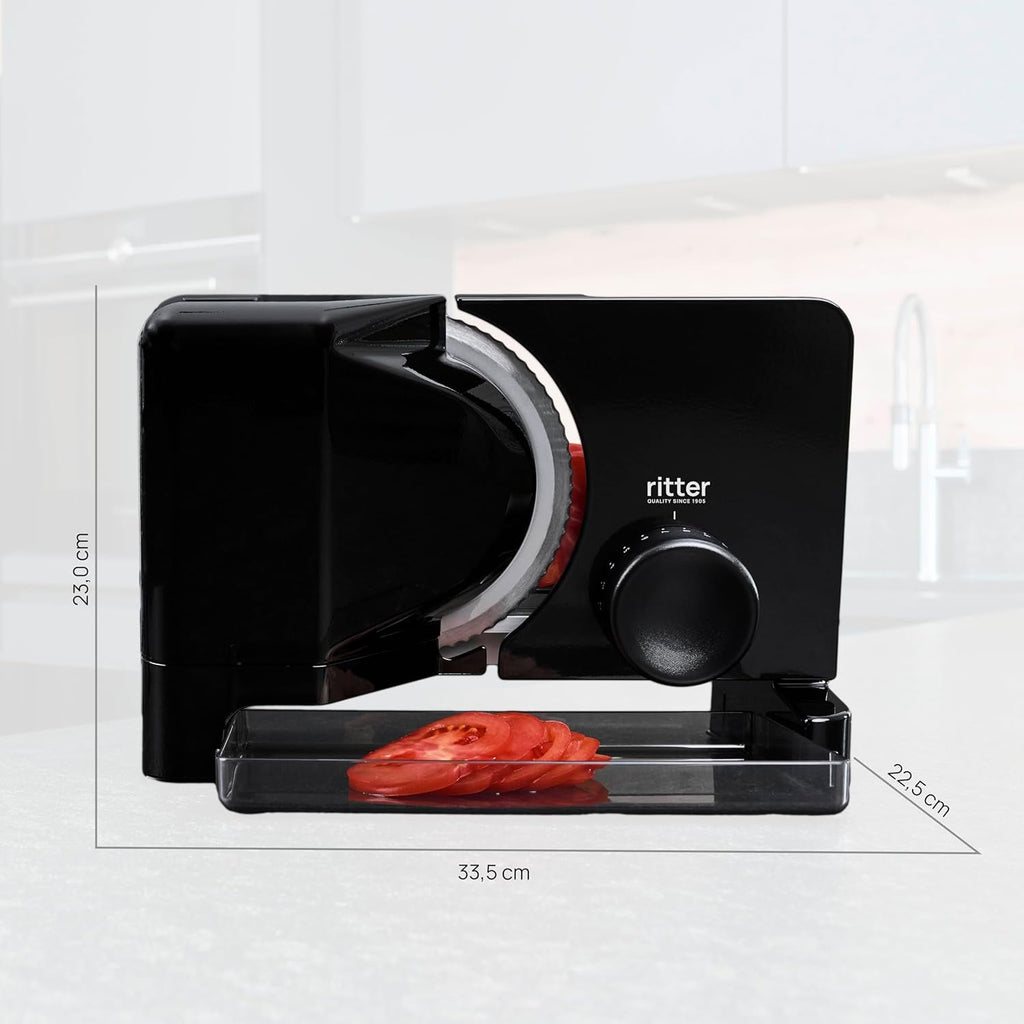 Ritter E 16 Duo plus Mașină electrică multifuncțională de feliat și tăiat din metal cu motor ecologic, fabricată în Germania Rasnite si Feliatoare Naty Shop