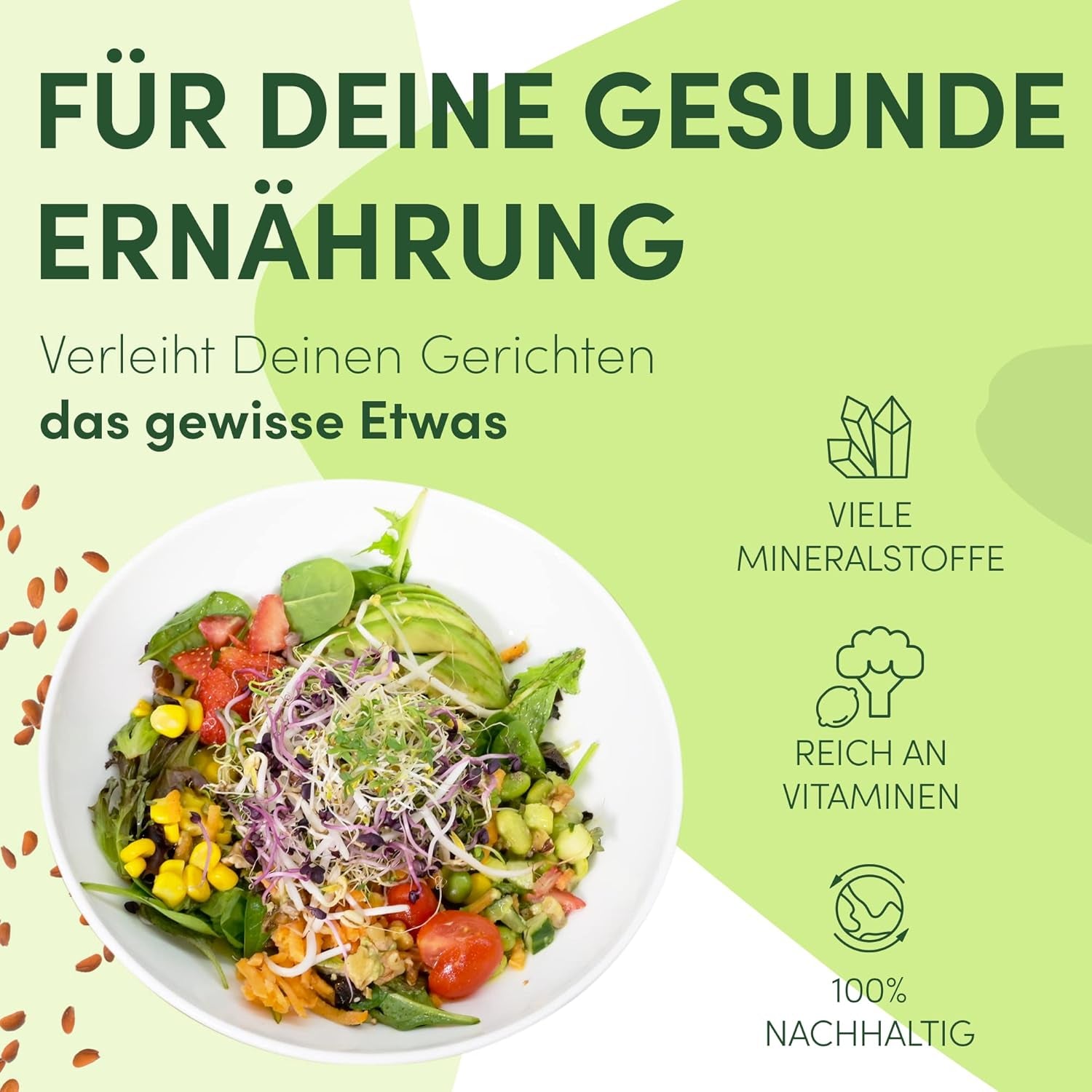 [Původní sada pro začátečníky s klíčicí sklenicí + síto na řeřichu | 1000ml s vysoce kvalitním nerezovým síťovým víkem, stojanem, keramickým podnosem + ABC pro klíčení [tištěná verze] tác na sazenice s klíčicí sklenicí
