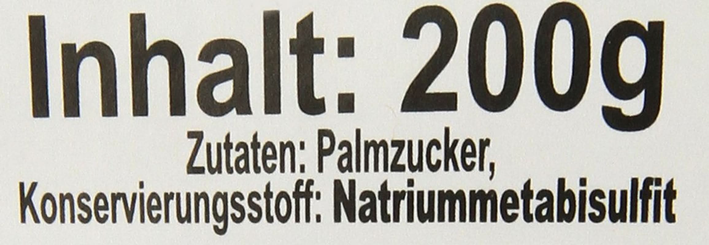 Palmzucker, Scheiben (1 X 200 G) Sladidla Naty Shop