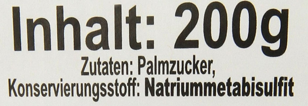 Palmzucker, Scheiben (1 X 200 G) Sladidla Naty Shop