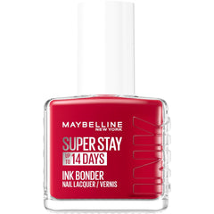 Maybelline New York Super Stay Ink Bonder 006 Deep Red - dlouhotrvající lak na nehty pro silné nehty a intenzivní barvu, 12,3 ml