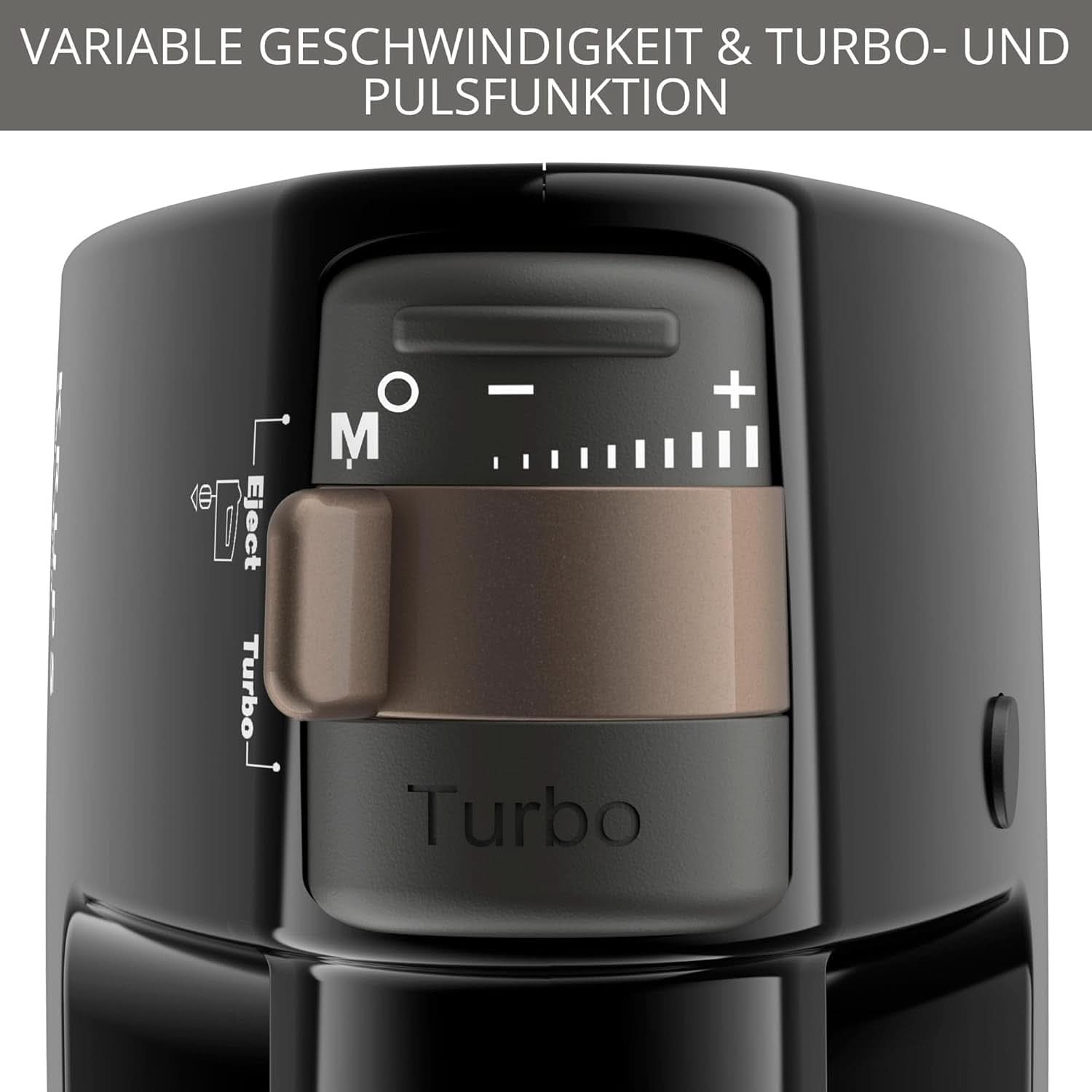 Krups 3Mix 7000 ruční mixér 60 Jahre Special Edition, 500 Watt, Knet- Und Rührhaken Aus Edelstahl, Langes Netzkabel, Zubehörtasche, F6085811, Schwarz/Kupfer Kitchen Naty Shop