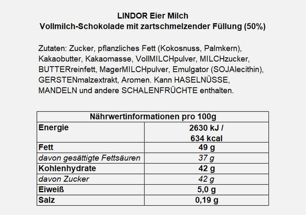 Vejce LINDOR s čokoládou Lindt | 4 krabice po 450 g | Vejce LINDOR s mléčnou čokoládou rozpouštějící se v ústech, bílou, tmavou a oříškovou náplní | Velikonoční čokoláda | Čokoládový dárek | Velikonoční vajíčka | Čokoládová vajíčka