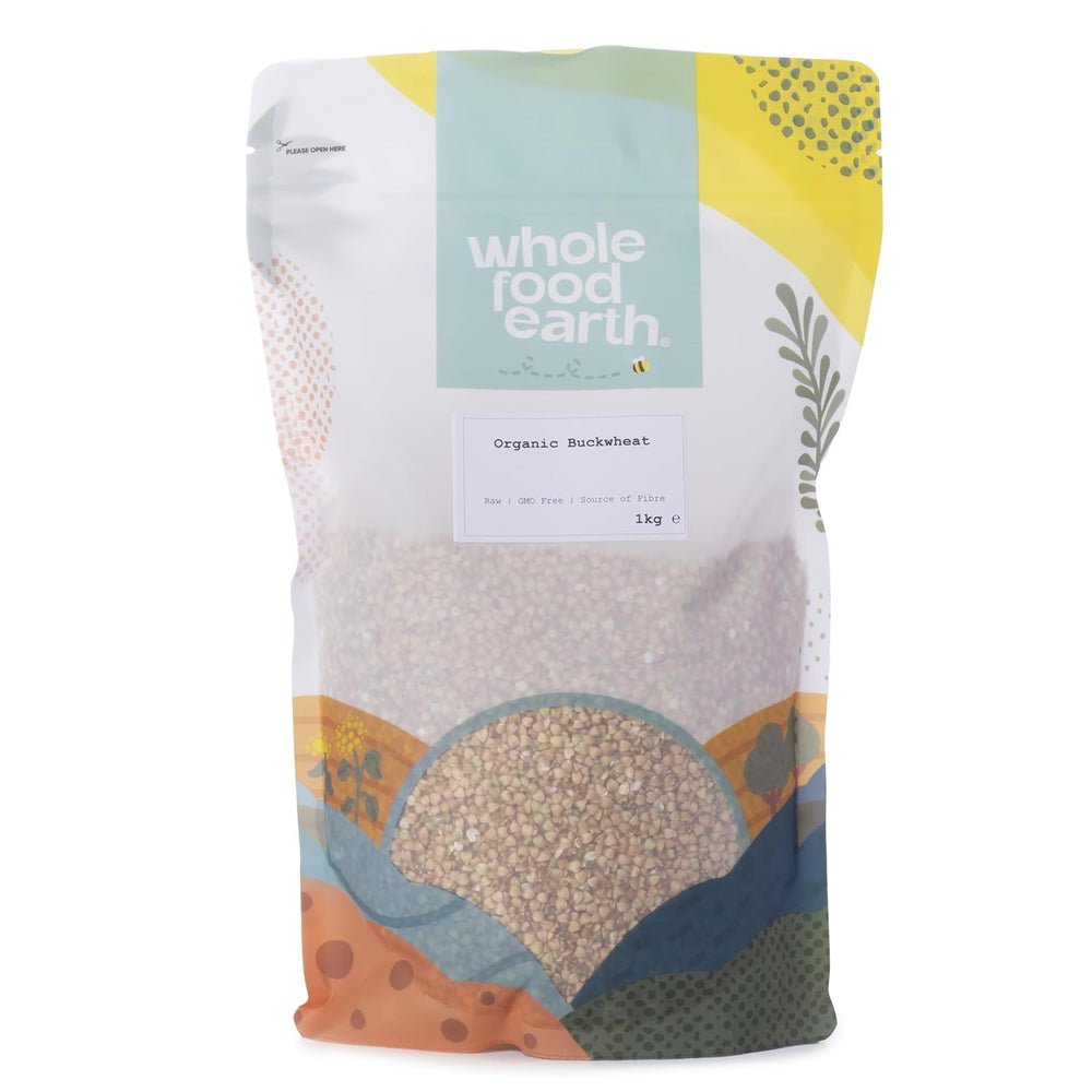 Wholefood Earth Bio Pohanka - 3 kg - Bez GMO - Vegan - Vysoký obsah vlákniny - Certifikované BIO