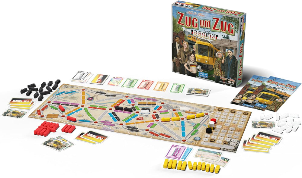 Days of Wonder, Ticket to Ride: Berlin, rodinná hra, desková hra, 2–4 hráči, věk 8+, 10–15 minut, německy