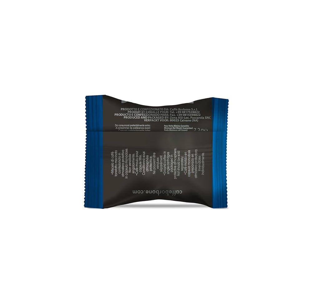 Caffè Borbone Blaue Kaffeemischung - 100 Kapseln - Kompatibel mit Kaffeemaschinen der Marke Lavazza®* Espresso Point®*