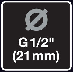 Conector de robinet Fiskars, pentru robinete, Ø 21 mm (G 1/2"), FiberComp, dimensiune universală, 10 g, negru/portocaliu, 1027053