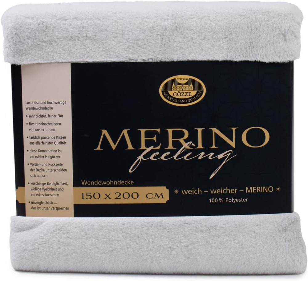 Gözze - Pohodlná přikrývka, oboustranná, vysoká hustota 600 G/M², 150 X 200 Cm - Tmavě zelené postele a přikrývky Besuche den Gözze-Store stříbrná 150 X 200 Cm