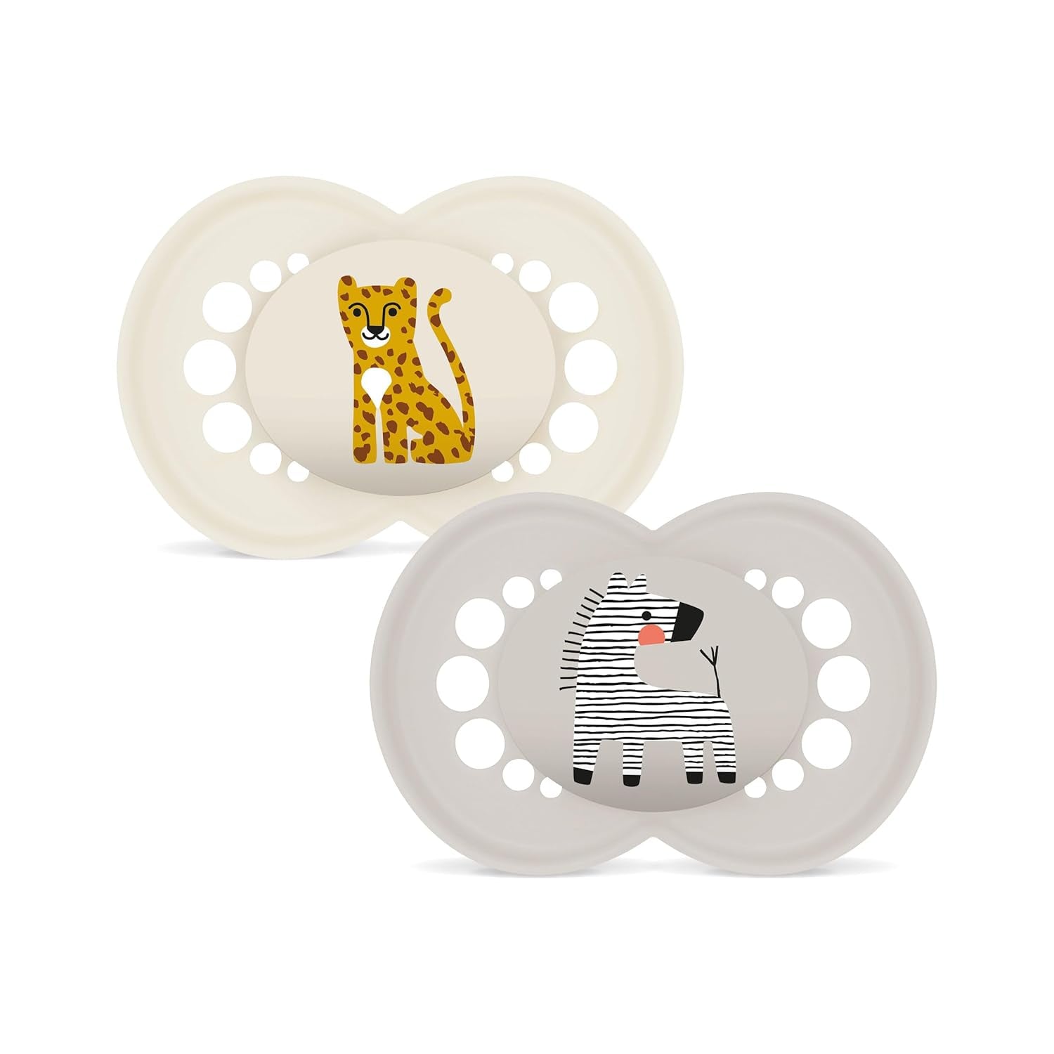 Suzetă MAM Original | Suzetă din latex | 0-6 luni | Suzetă pentru bebeluși potrivită pentru alăptare | Recomandată de moașe | Rezistent la mușcături | Latex de cauciuc natural | Oaie/Iepure | Pachet de 2