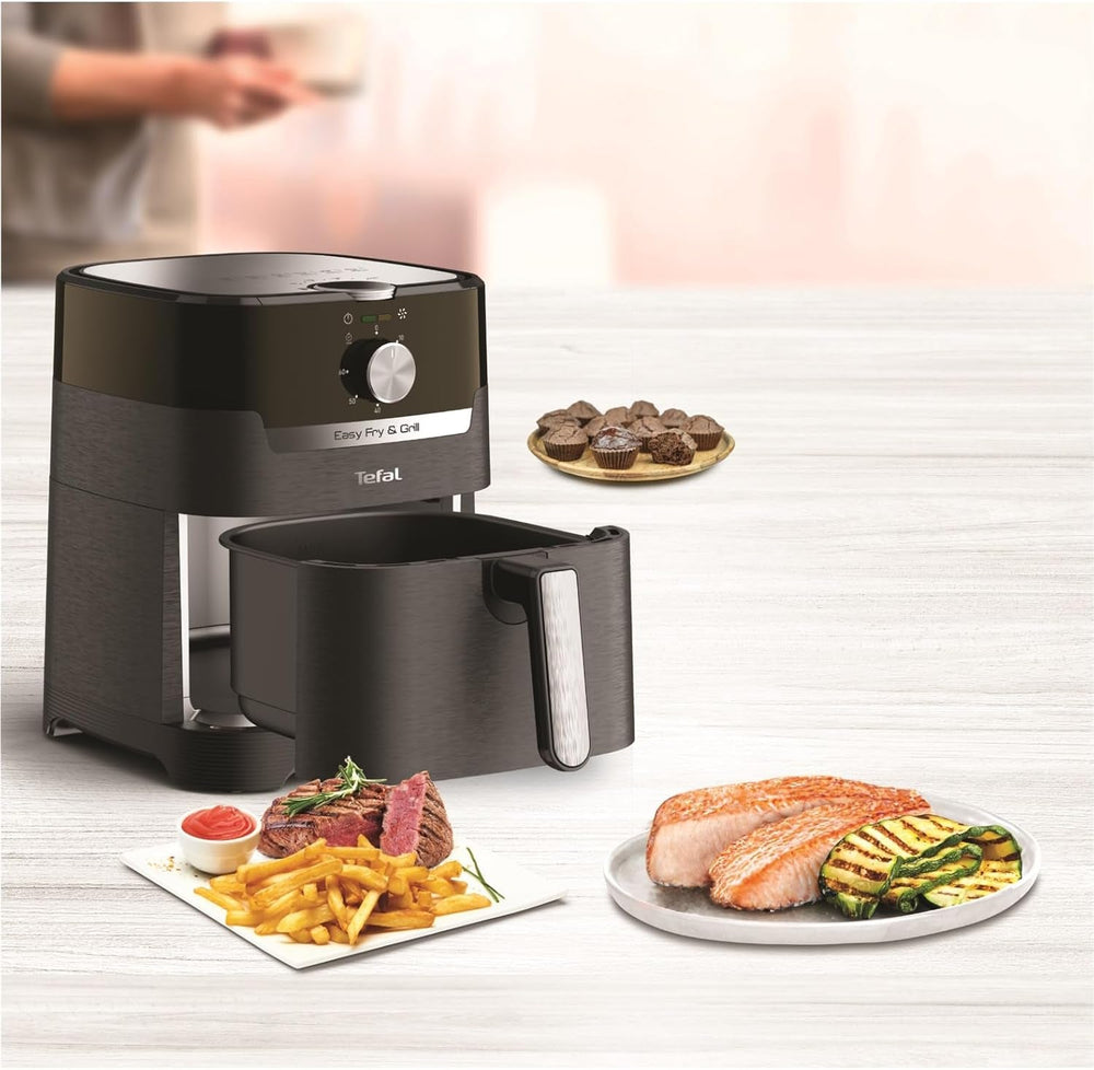 Tefal EY5018 Easy Fry & Grill Classic Air Fryer, technologie 2 v 1 (Air Fryer a Grill), XL, 4,2 litru na 6 porcí, 1550 wattů Domácí spotřebiče Naty Shop