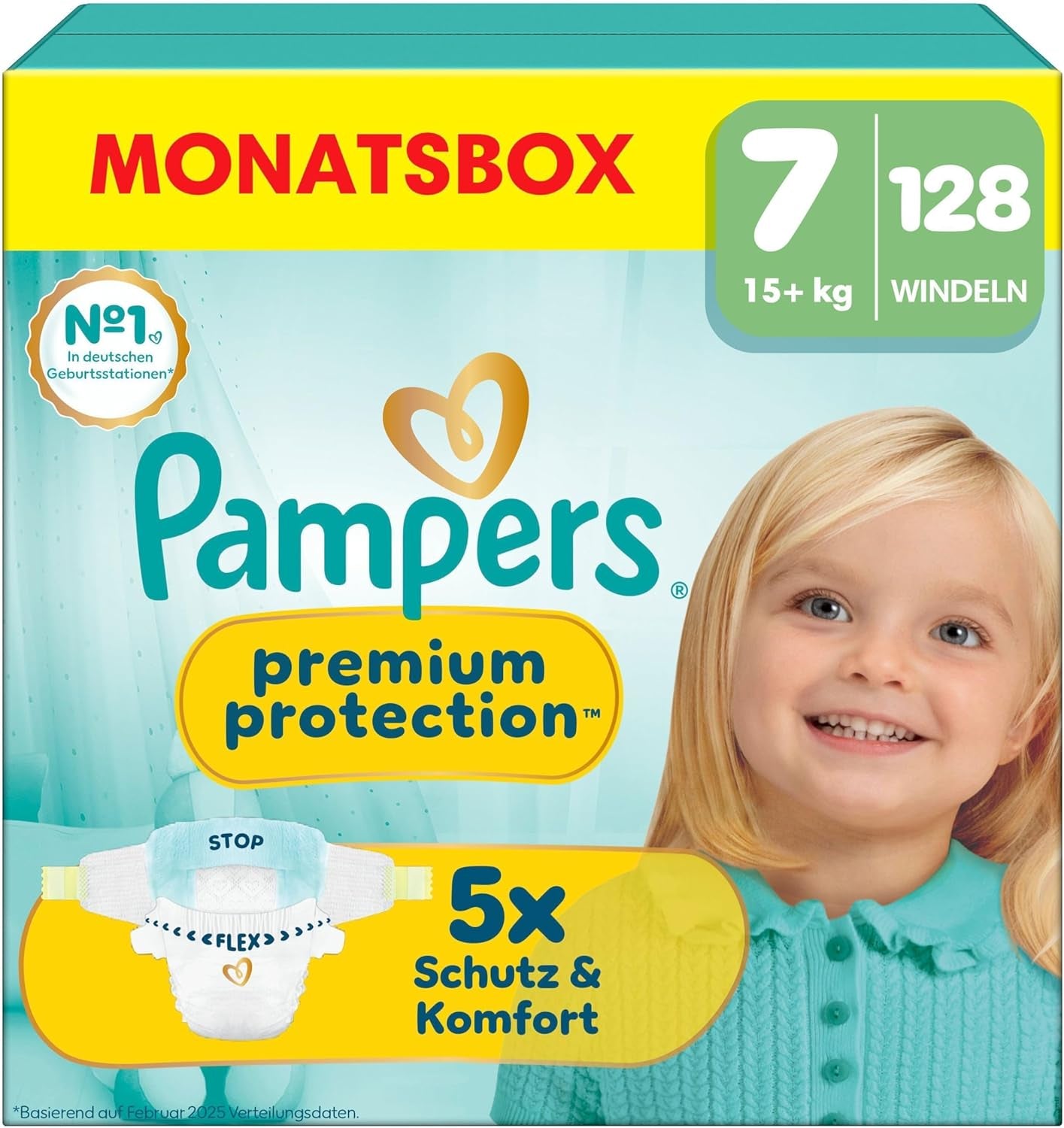 Pampers Premium Protection, velikost 6, 144 plen, 13kg-18kg, naše #1 ochrana kůže a protečení
